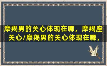 摩羯男的关心体现在哪，摩羯座  关心/摩羯男的关心体现在哪，摩羯座  关心-我的网站